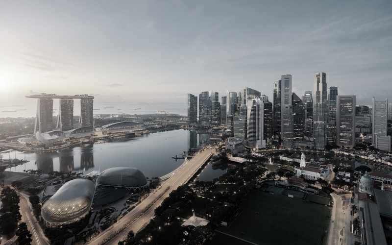 Skyline von Singapur