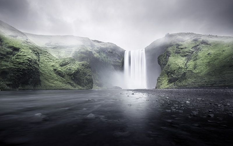 Skogafoss Wasserfall in Island