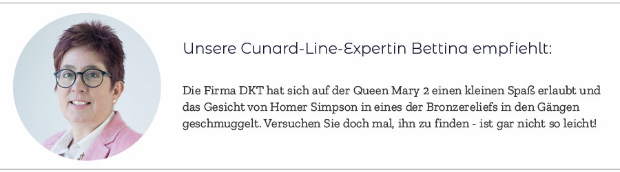 Kunst und Cunard Expertin Bettina