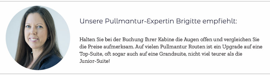The Waves ist das optimale Premium Programm. Hier zu sehen: Pullmantur Expertin Brigitte